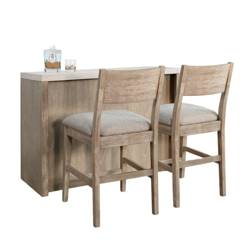 Sunny D Rowan Wooden Bar Table with Counter Stool