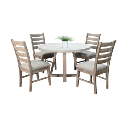 Sunny D Rowan Wooden Dining Set with Chair