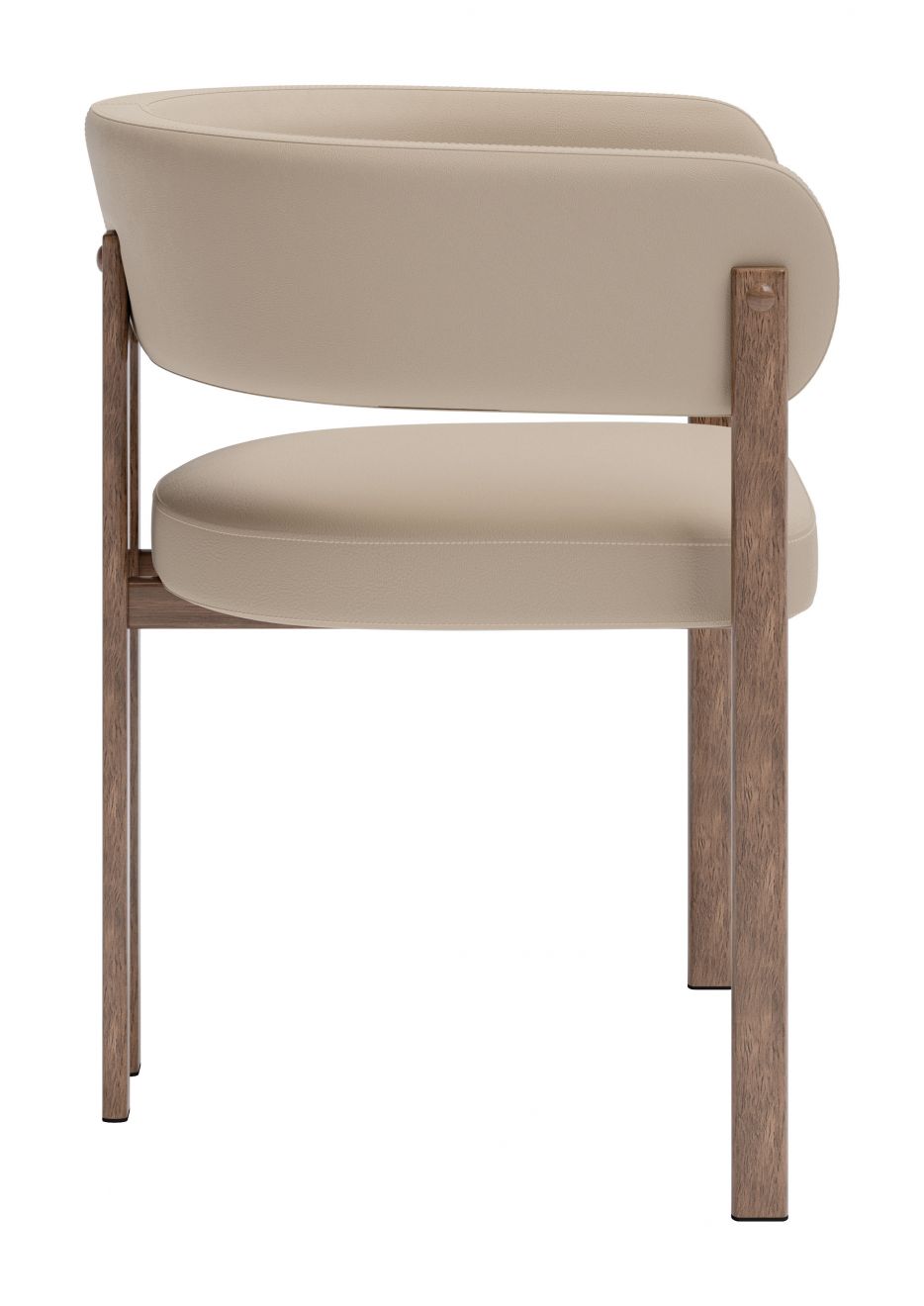 Zuo Modern Ruge Faux Leather Dining Chair 2PC