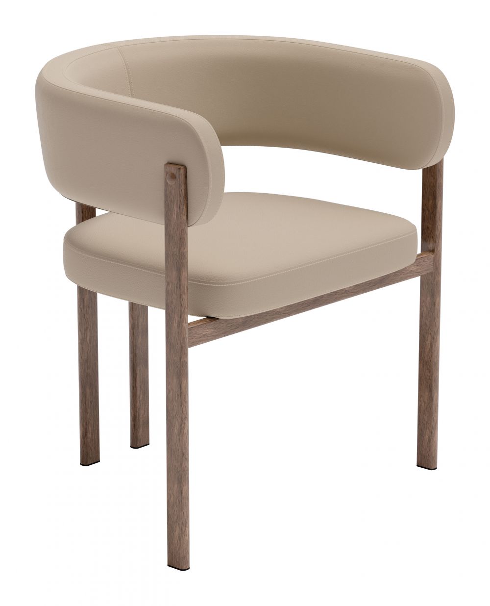 Zuo Modern Ruge Faux Leather Dining Chair 2PC