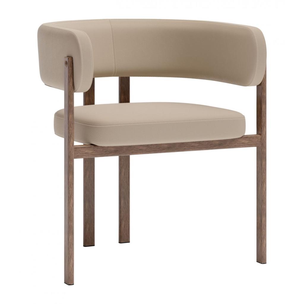 Zuo Modern Ruge Faux Leather Dining Chair 2PC