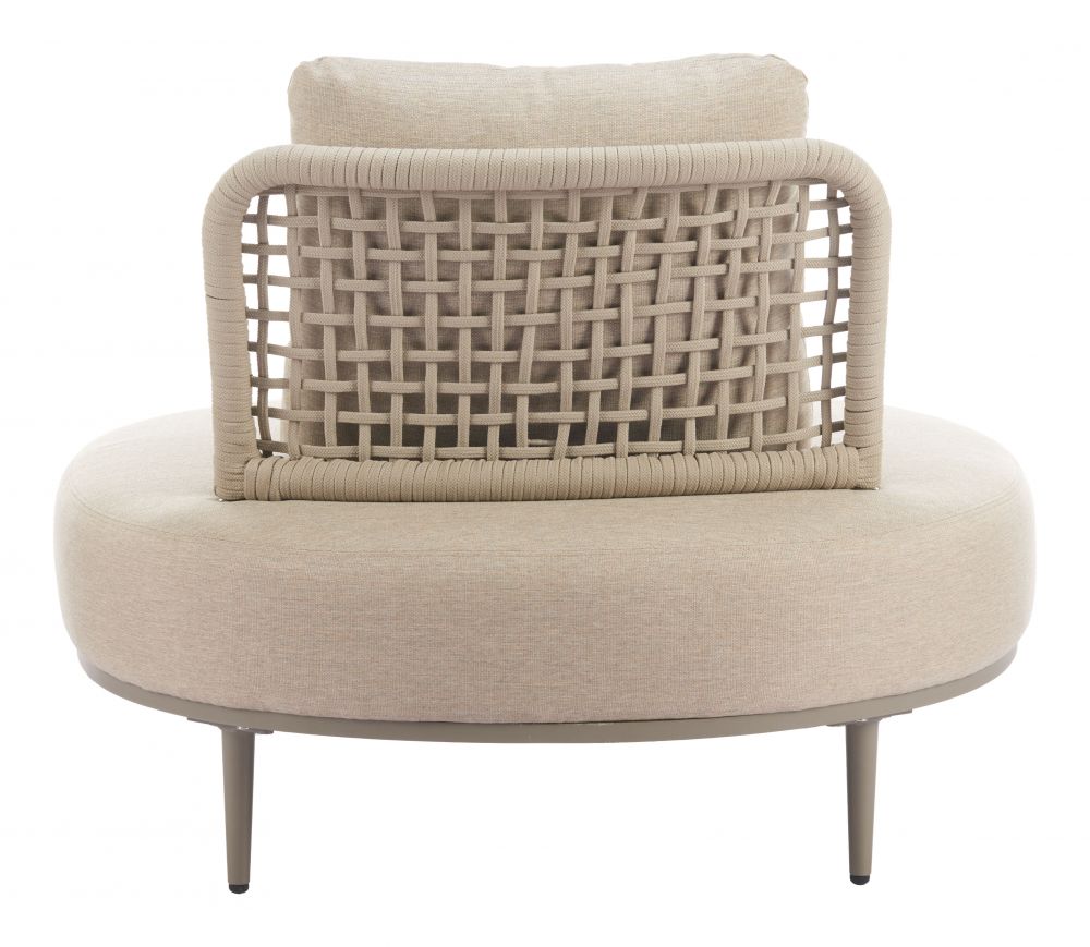 Zuo Modern Ruhe Olefin Fabric Outdoor Accent Chair
