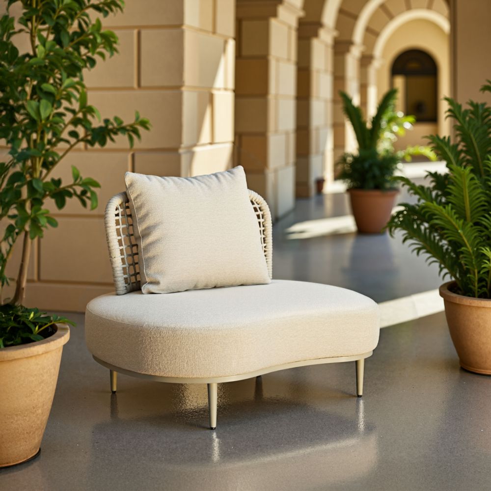 Zuo Modern Ruhe Olefin Fabric Outdoor Accent Chair