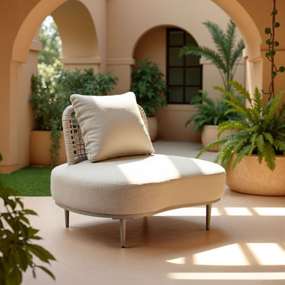 Zuo Modern Ruhe Olefin Fabric Outdoor Accent Chair