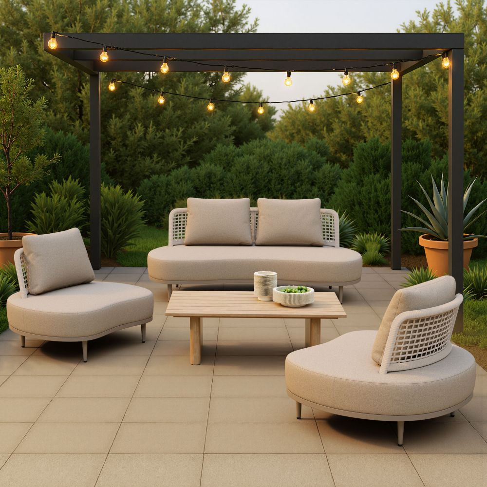 Zuo Modern Ruhe Olefin Fabric Outdoor Accent Chair