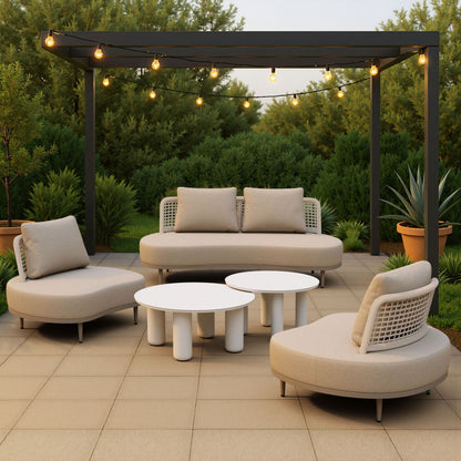Zuo Modern Ruhe Olefin Fabric Outdoor Sofa