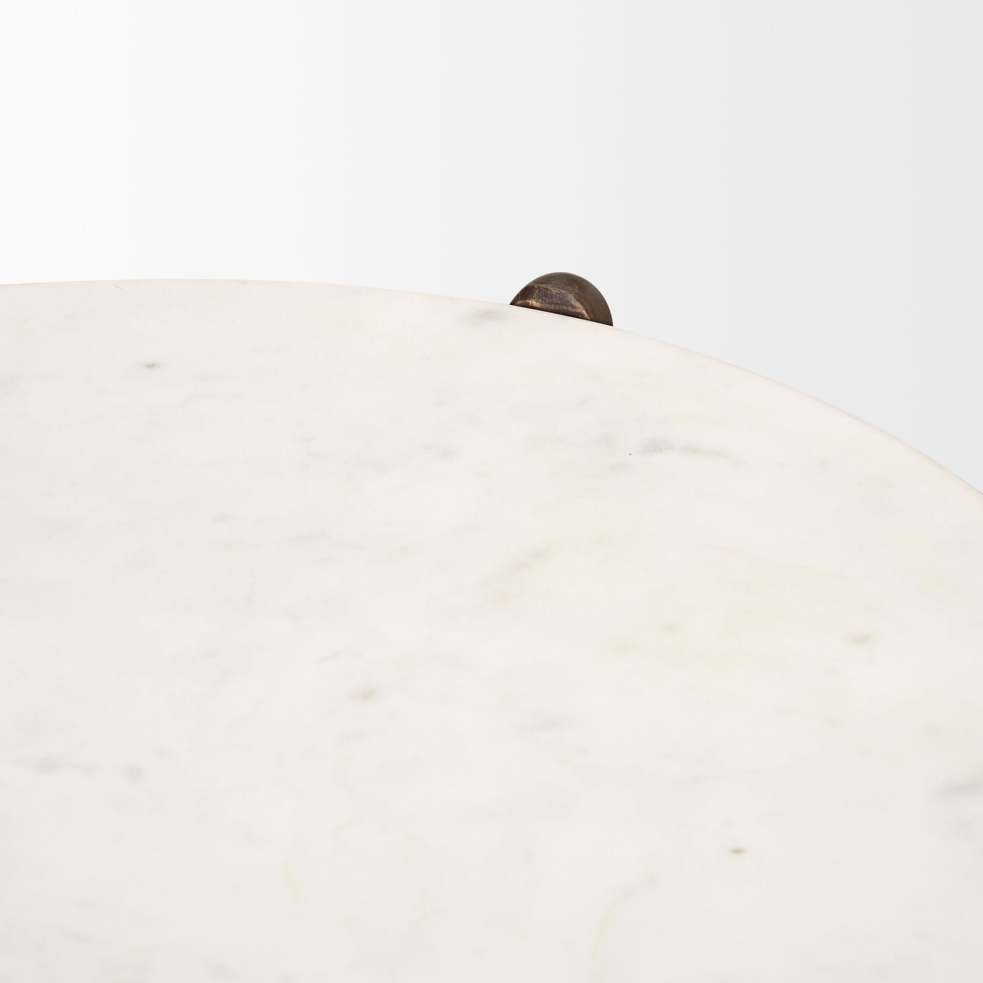 Mercana Rumer Marble Top Round Side Table