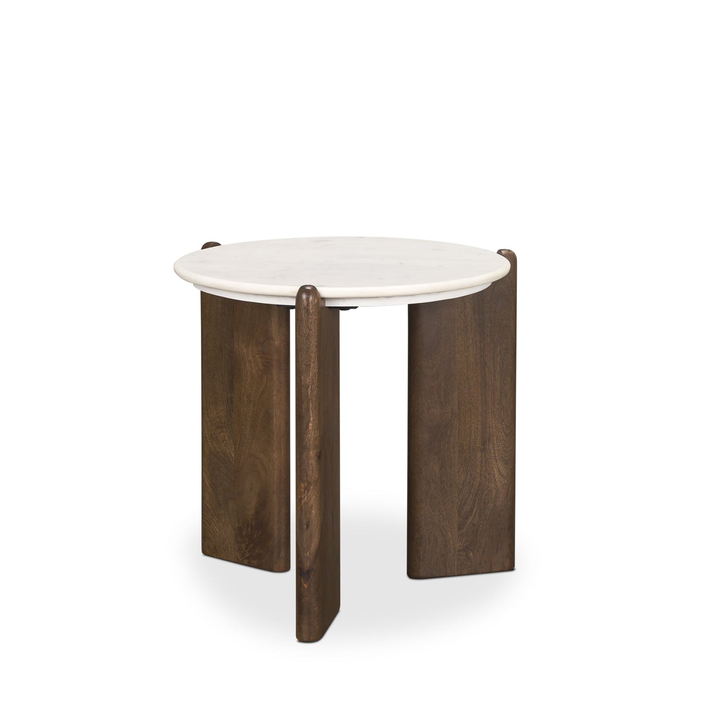 Mercana Rumer Marble Top Round Side Table