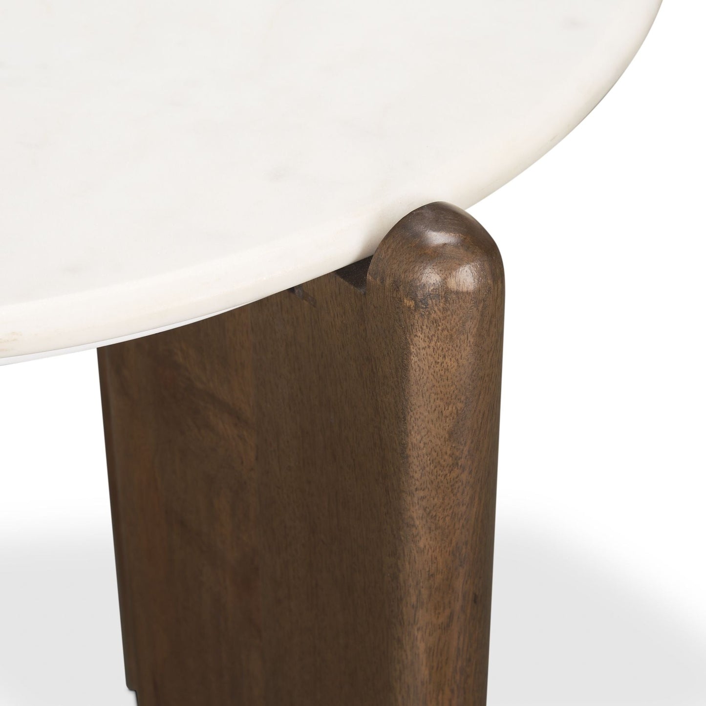 Mercana Rumer Marble Top Round Side Table