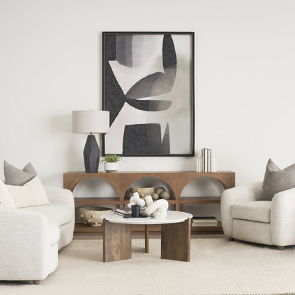 Mercana Rumer Marble Top Round Coffee Table