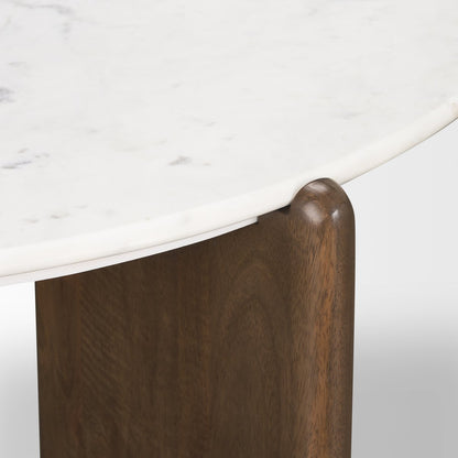 Mercana Rumer Marble Top Round Coffee Table