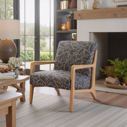 Zuo Modern Runa Printed Fabric Accent Chair