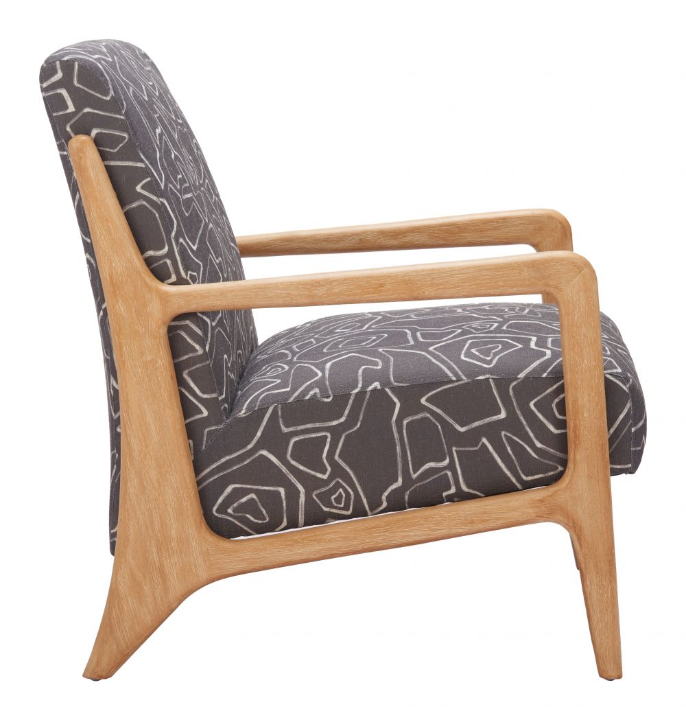 Zuo Modern Runa Printed Fabric Accent Chair