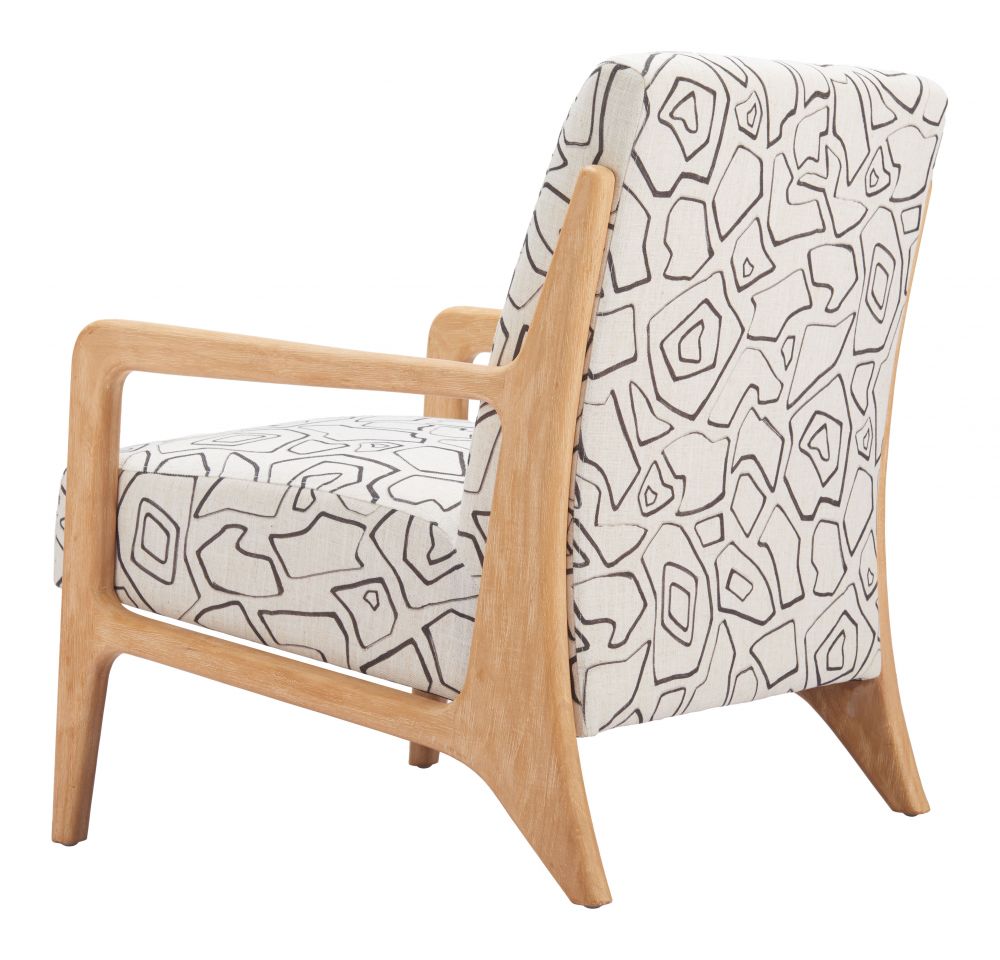 Zuo Modern Runa Printed Fabric Accent Chair