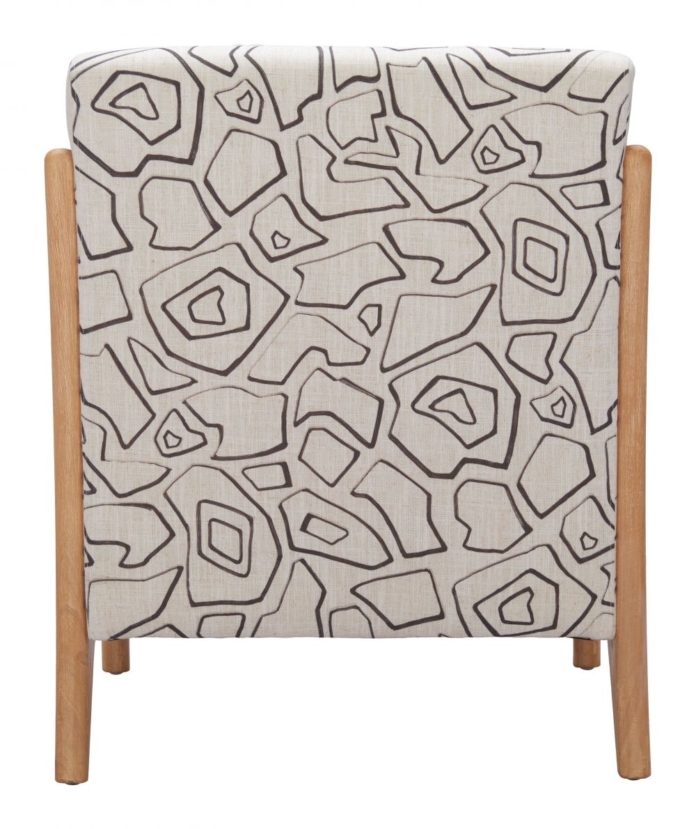 Zuo Modern Runa Printed Fabric Accent Chair