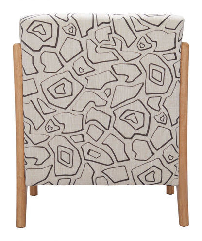 Zuo Modern Runa Printed Fabric Accent Chair