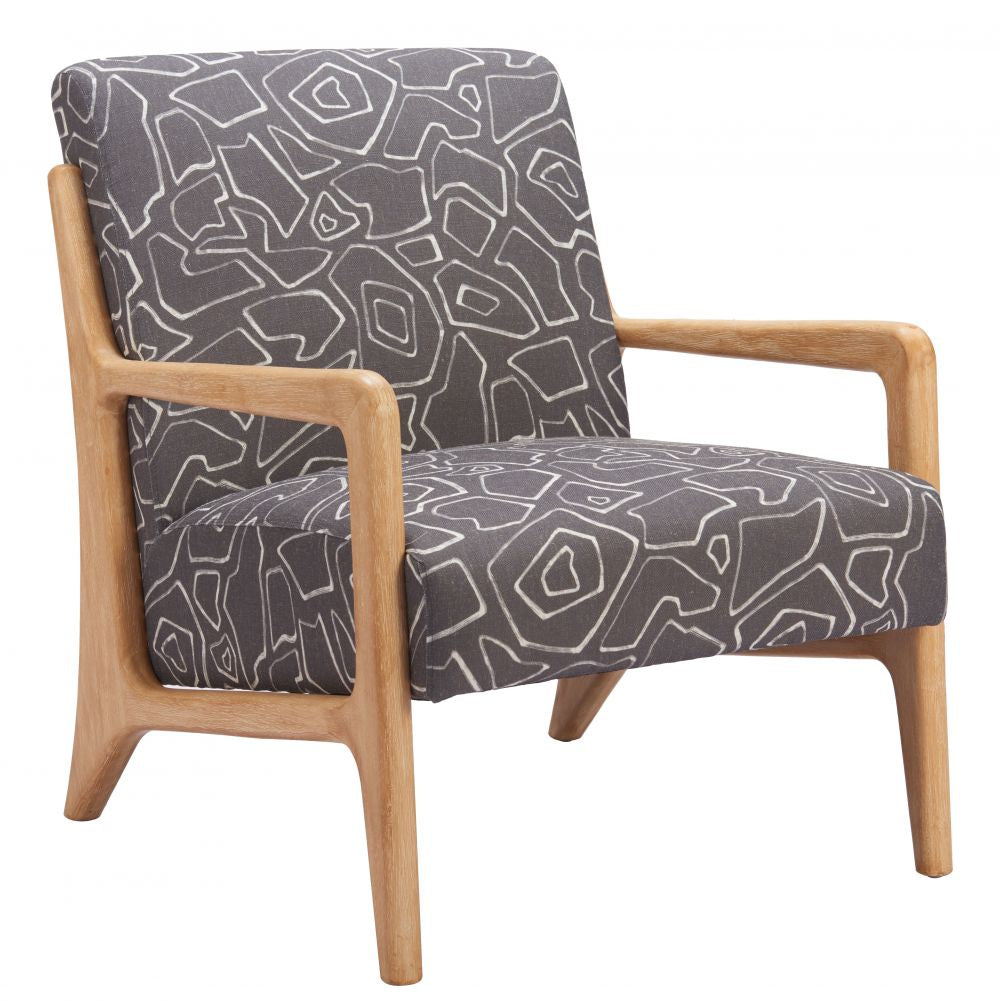 Zuo Modern Runa Printed Fabric Accent Chair