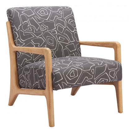 Zuo Modern Runa Printed Fabric Accent Chair
