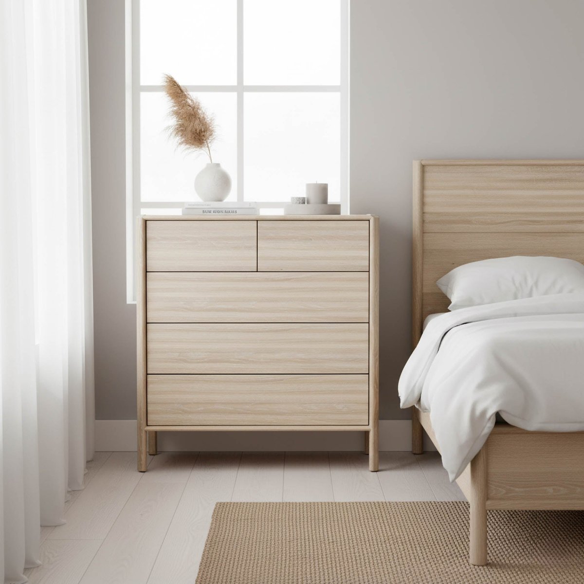 LH Home Runway Five Drawers Wood Dresser
