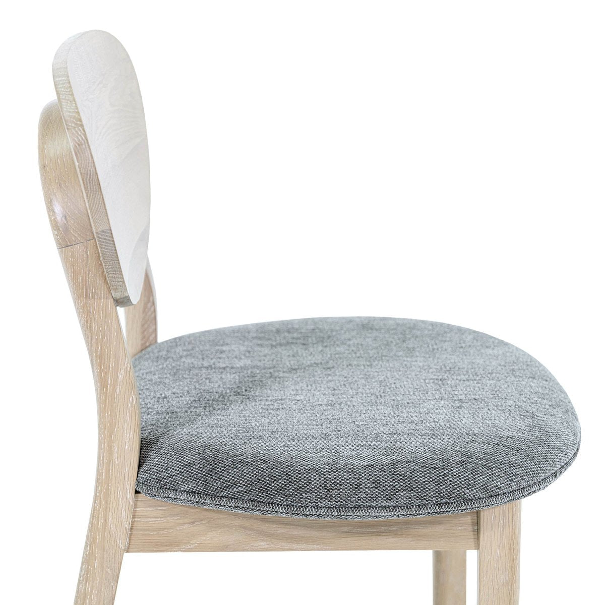 LH Home Runway Grey Fabric Armless Dining Chair (Set of 2)