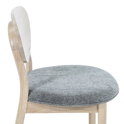 LH Home Runway Grey Fabric Armless Dining Chair (Set of 2)
