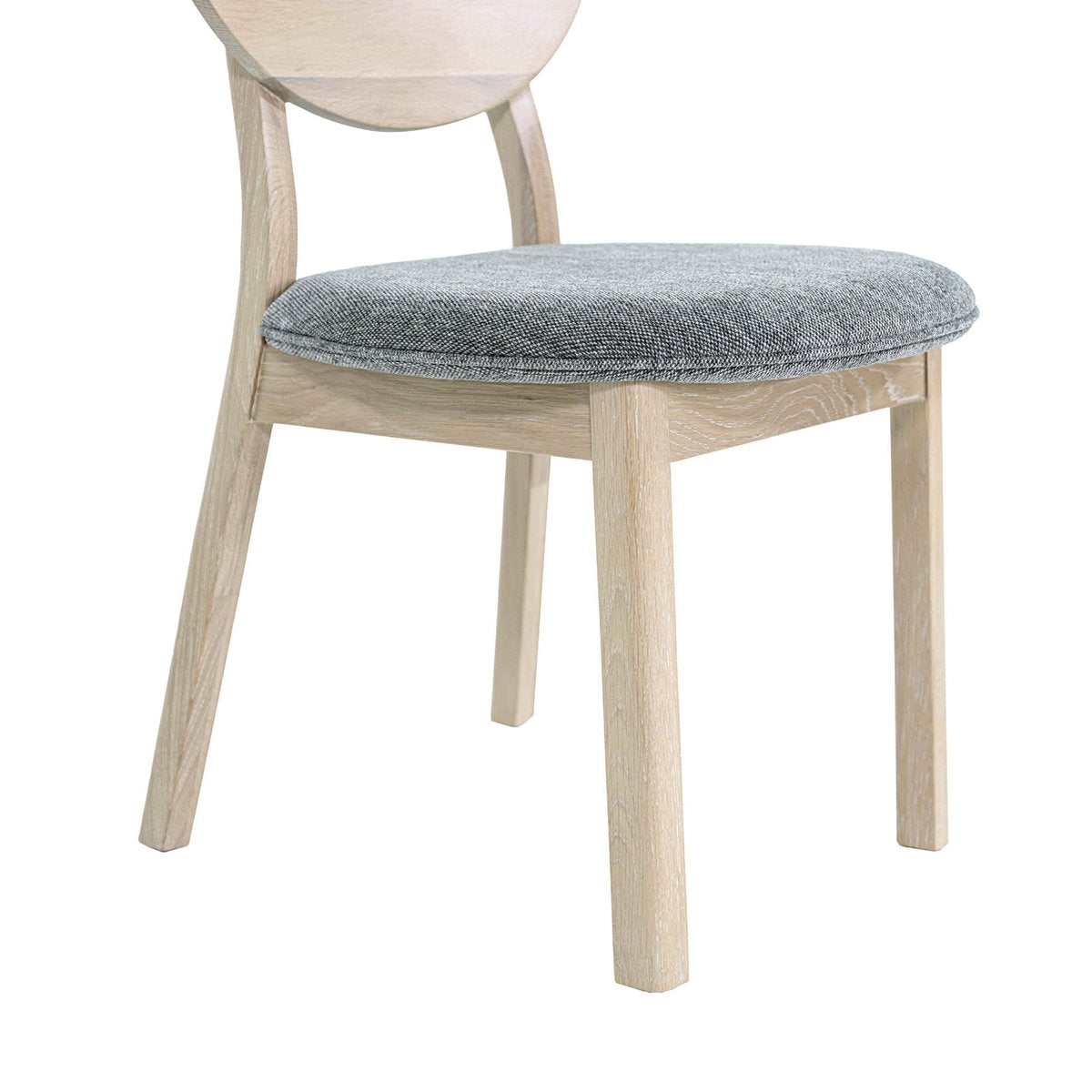 LH Home Runway Grey Fabric Armless Dining Chair (Set of 2)