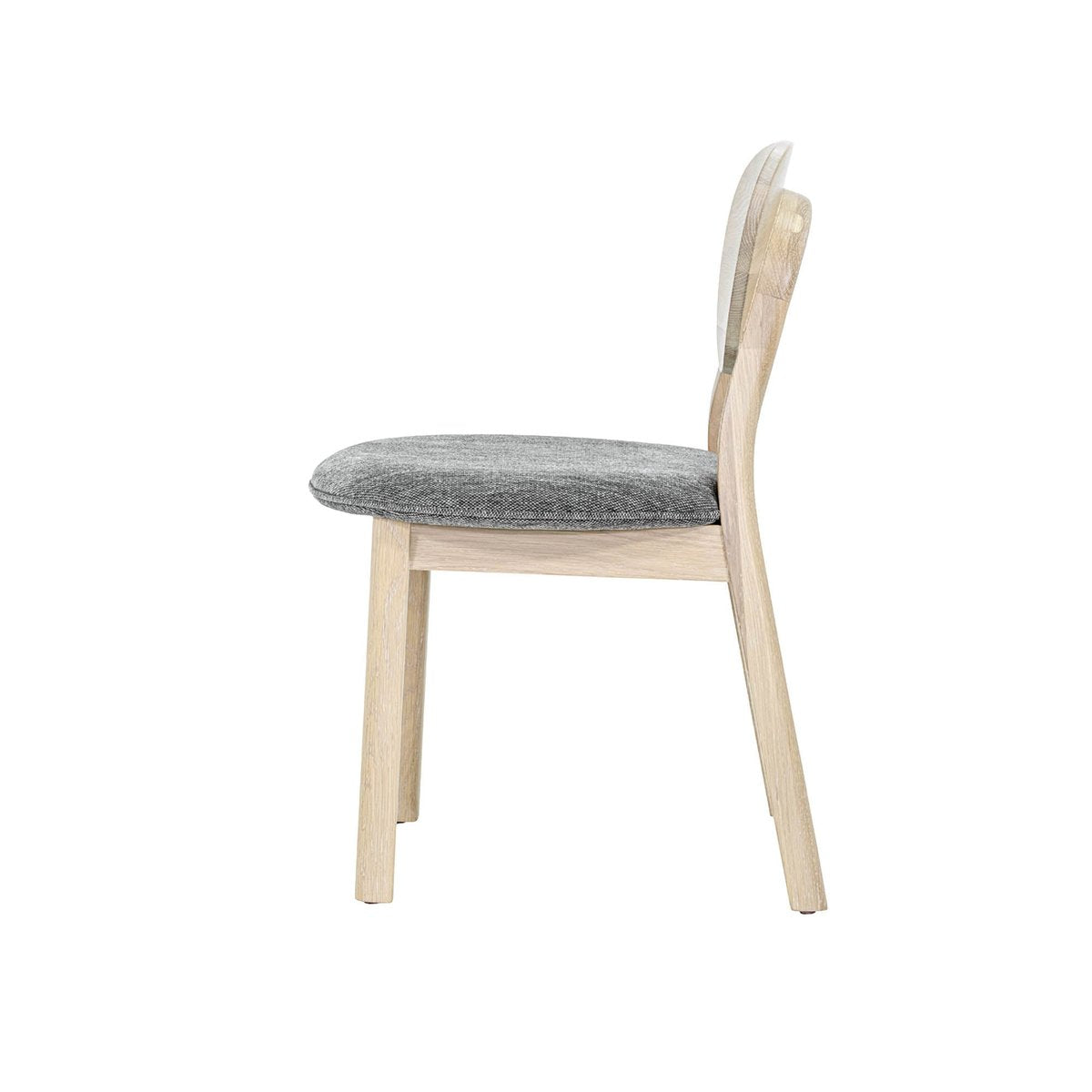 LH Home Runway Grey Fabric Armless Dining Chair (Set of 2)