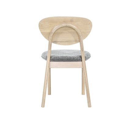 LH Home Runway Grey Fabric Armless Dining Chair (Set of 2)
