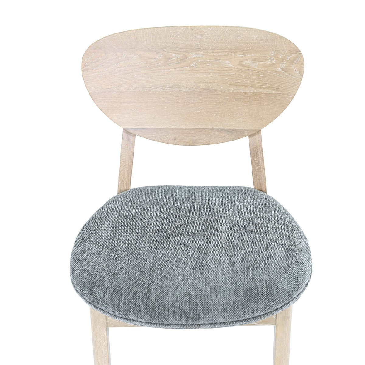 LH Home Runway Grey Fabric Armless Dining Chair (Set of 2)