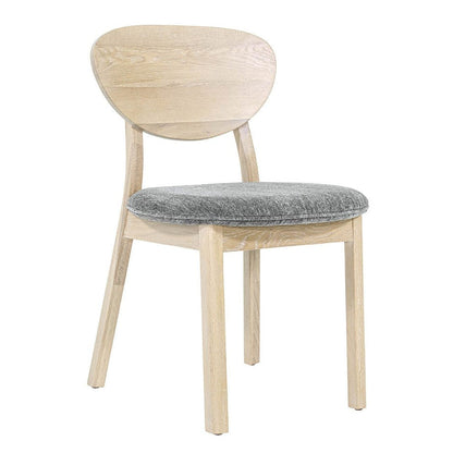 LH Home Runway Grey Fabric Armless Dining Chair (Set of 2)