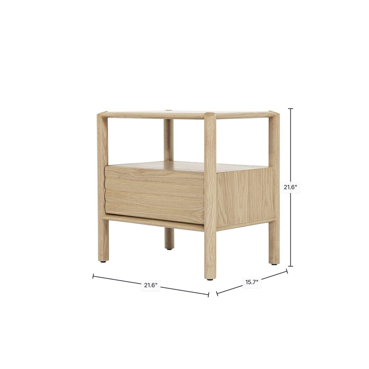 LH Home Runway One Drawer Wood Nightstand