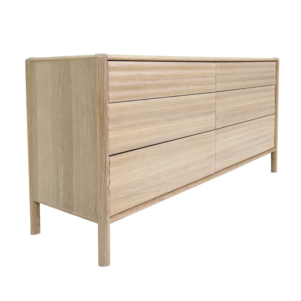 LH Home Runway Six Drawer Wood Dresser
