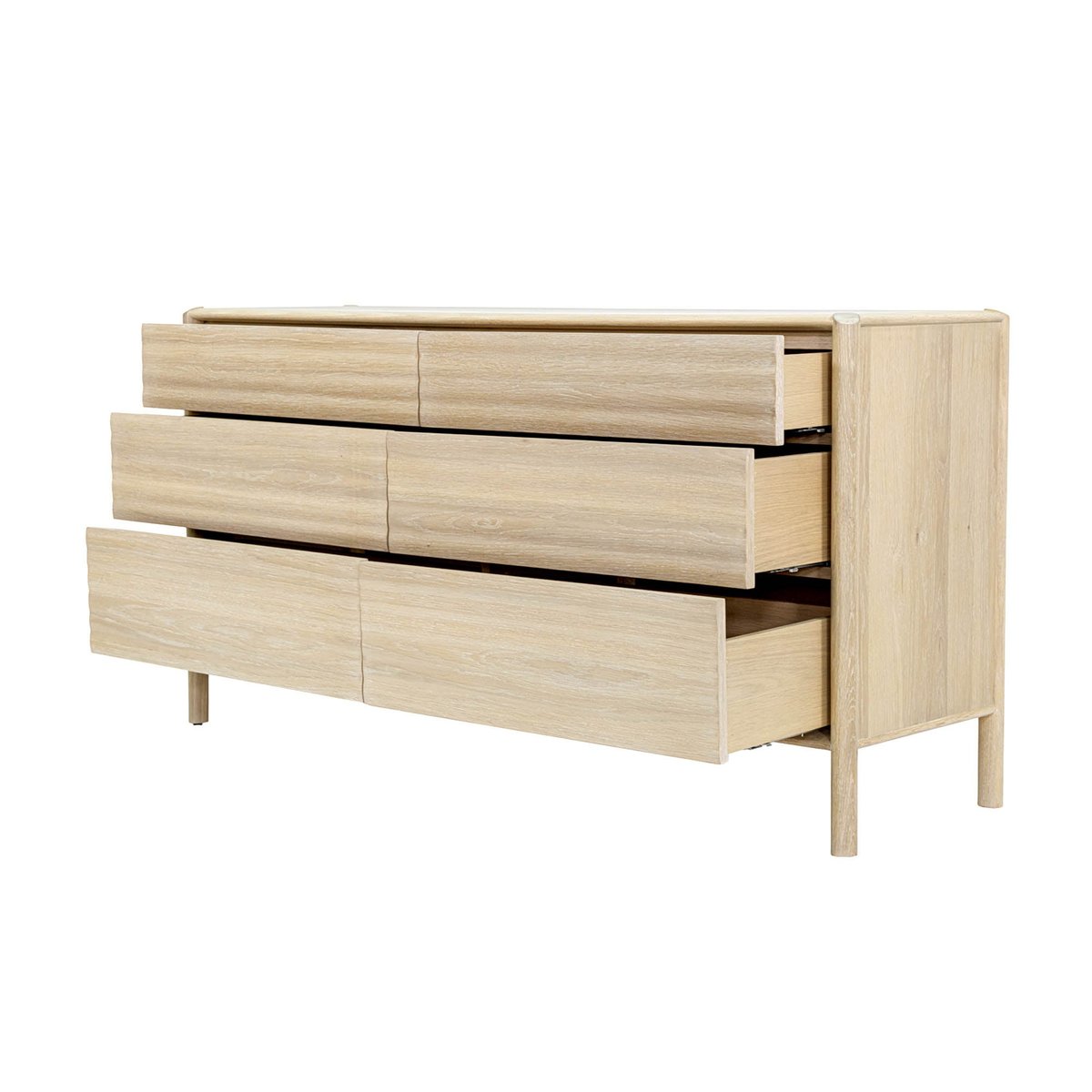 LH Home Runway Six Drawer Wood Dresser