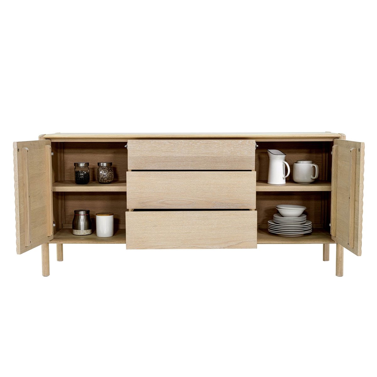 LH Home Runway Three Drawers Wood Sideboard