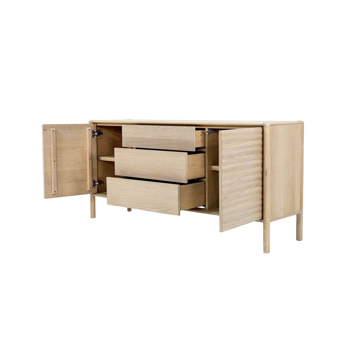 LH Home Runway Three Drawers Wood Sideboard