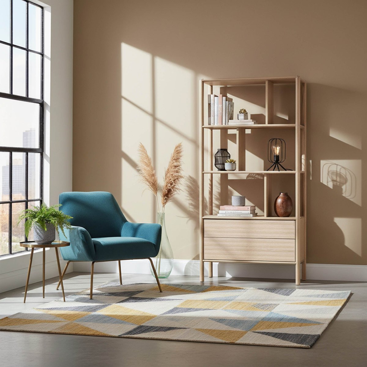 LH Home Runway Two Drawers Wood Bookcase