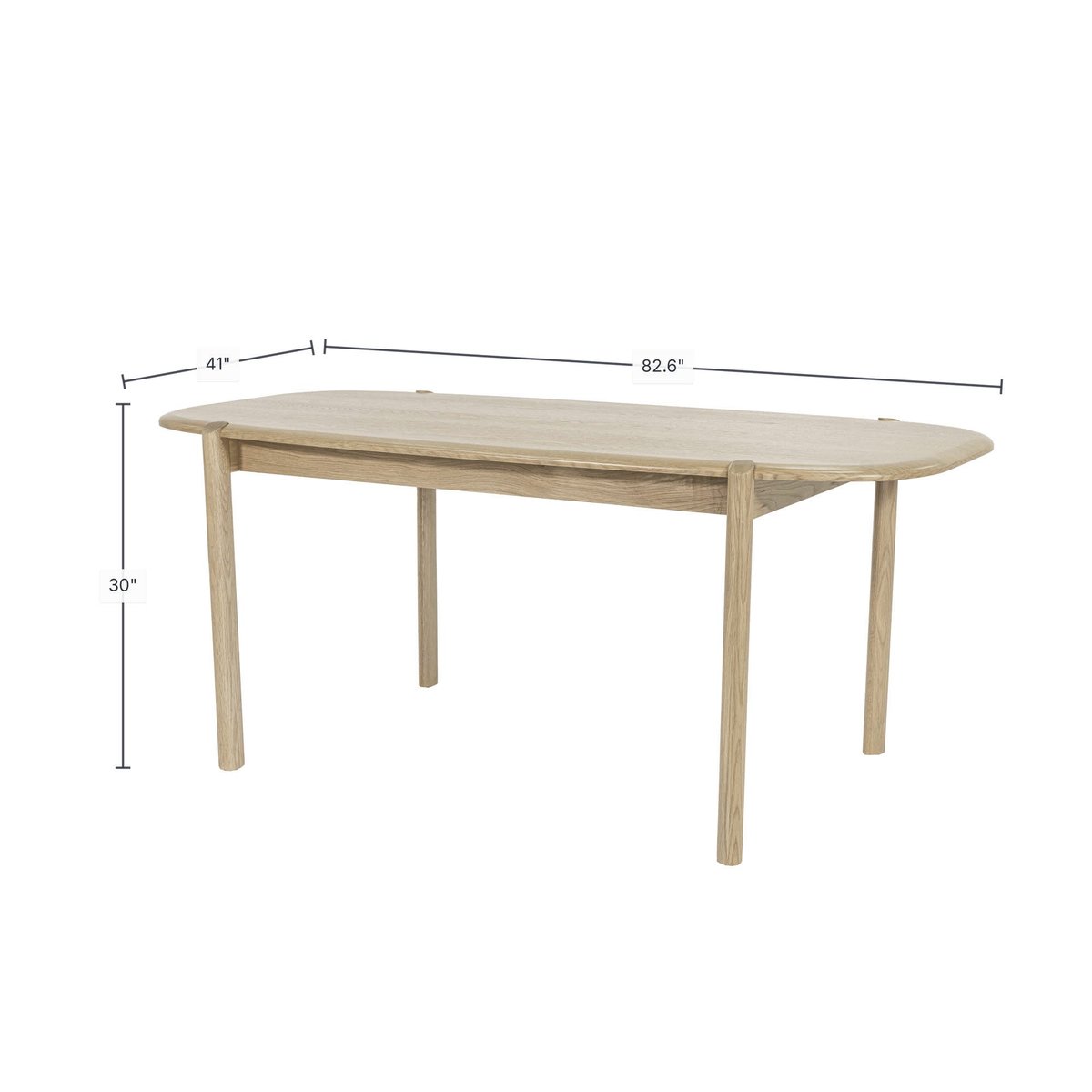 LH Home Runway Wooden Brown Dining Table