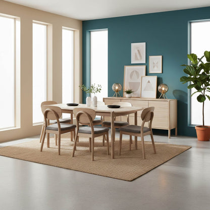 LH Home Runway Wooden Brown Dining Table