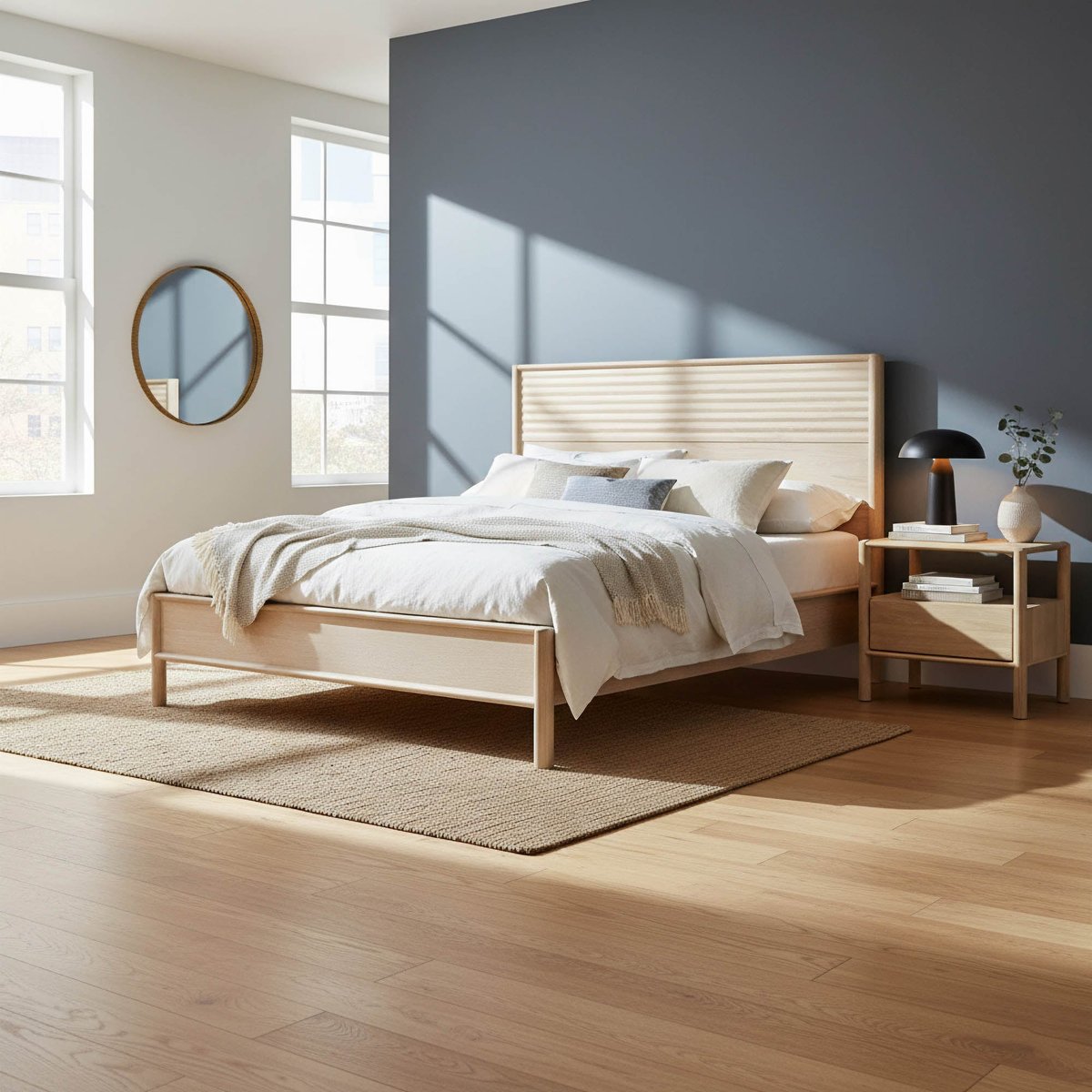 LH Home Runway Wooden Light Brown Bed