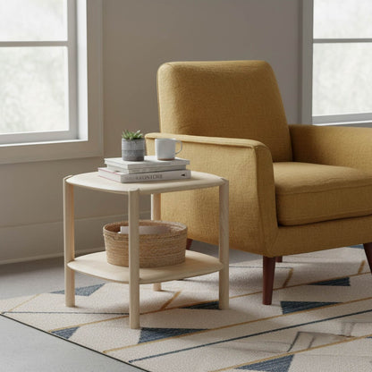 LH Home Runway Wooden Square Side Table