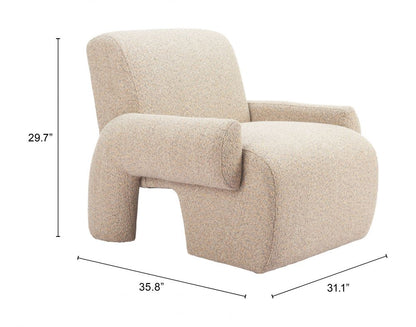Zuo Modern Rura Textured Fabric Club Chair