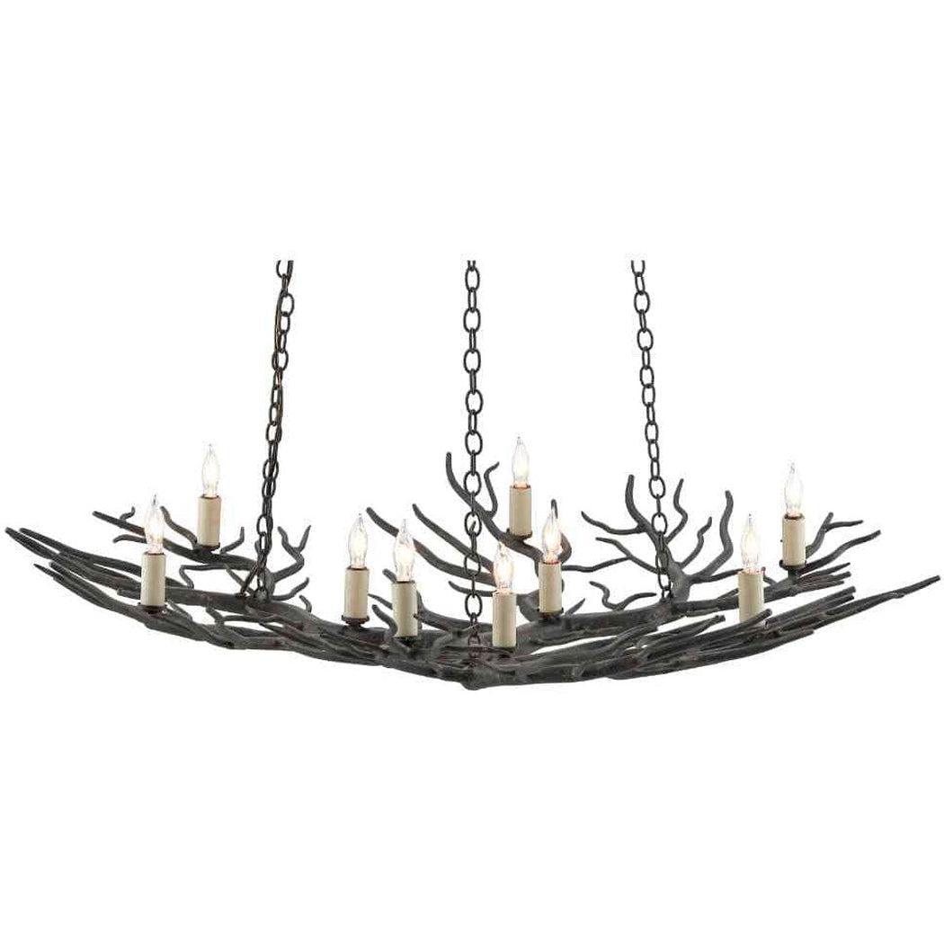 Rustic Bronze Rainforest Bronze Small Chandelier Chandeliers Sideboards and Things By Currey & Co