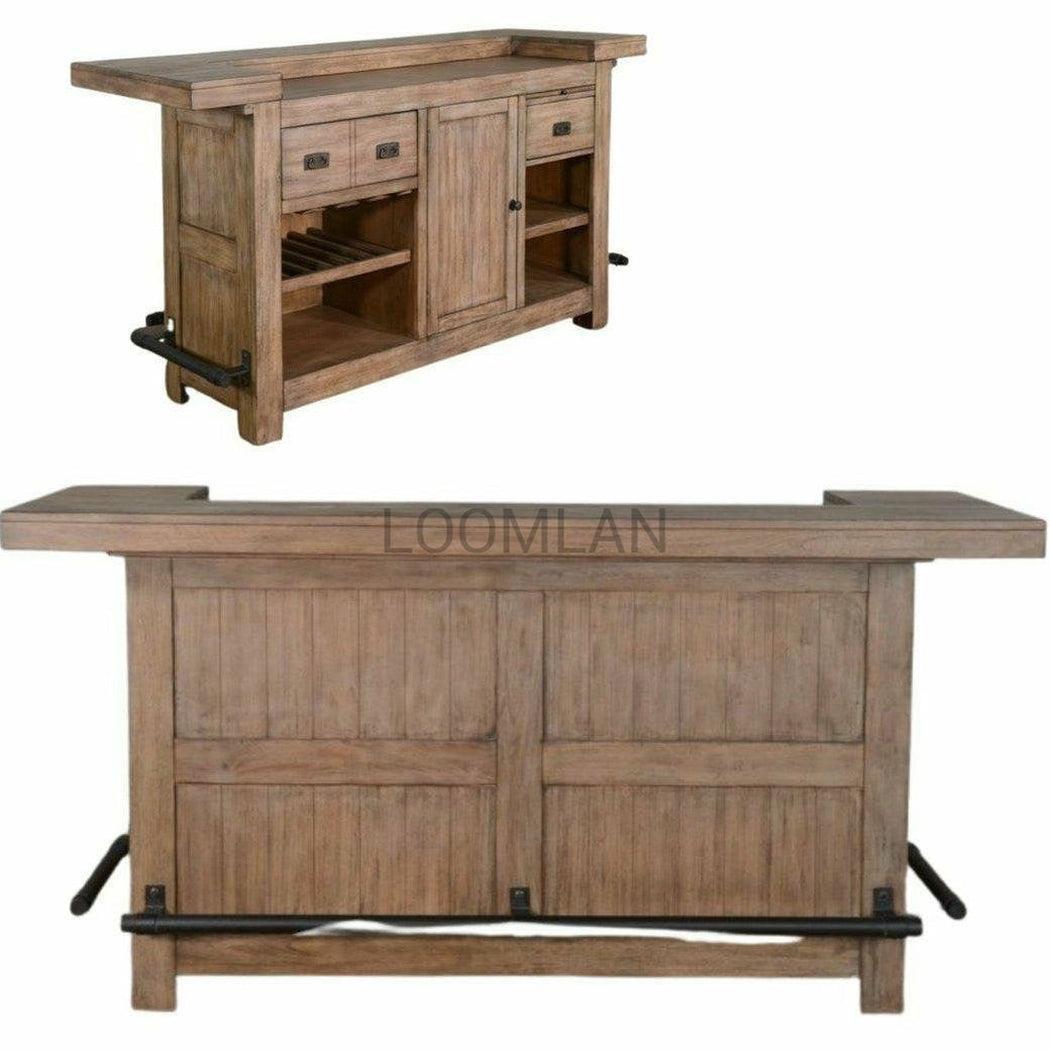 Rustic Farmhouse Basement Bar Island For Home Entertainment Home Bar Islands Sideboards and Things By Sunny D