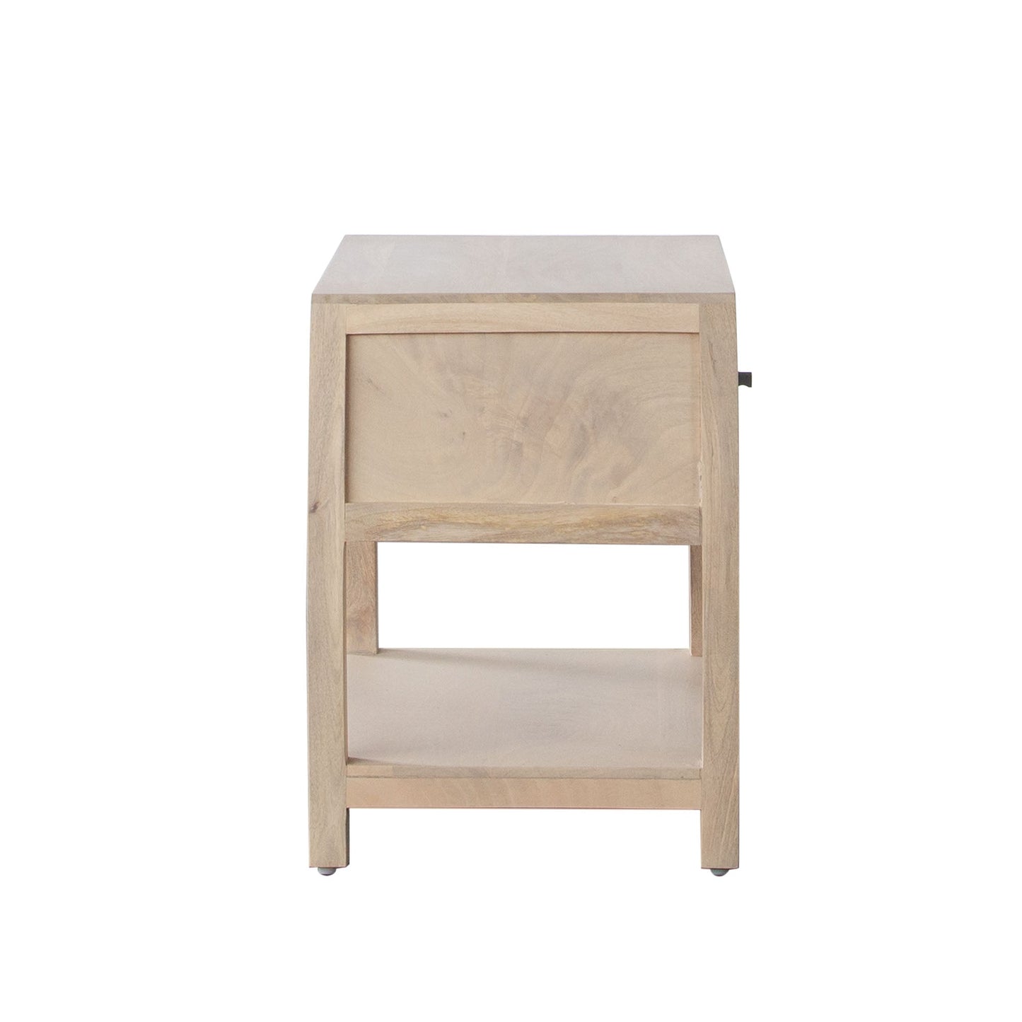 Sadler Natural Mango Wood Rectangular Accent Table With 1-Drawer