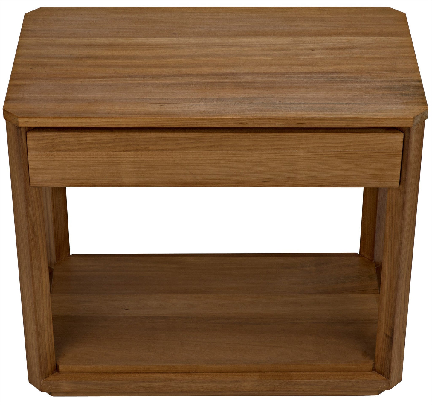 SL11 Teak Wood Rectangle Side Table-Side Tables-Noir-Sideboards and Things