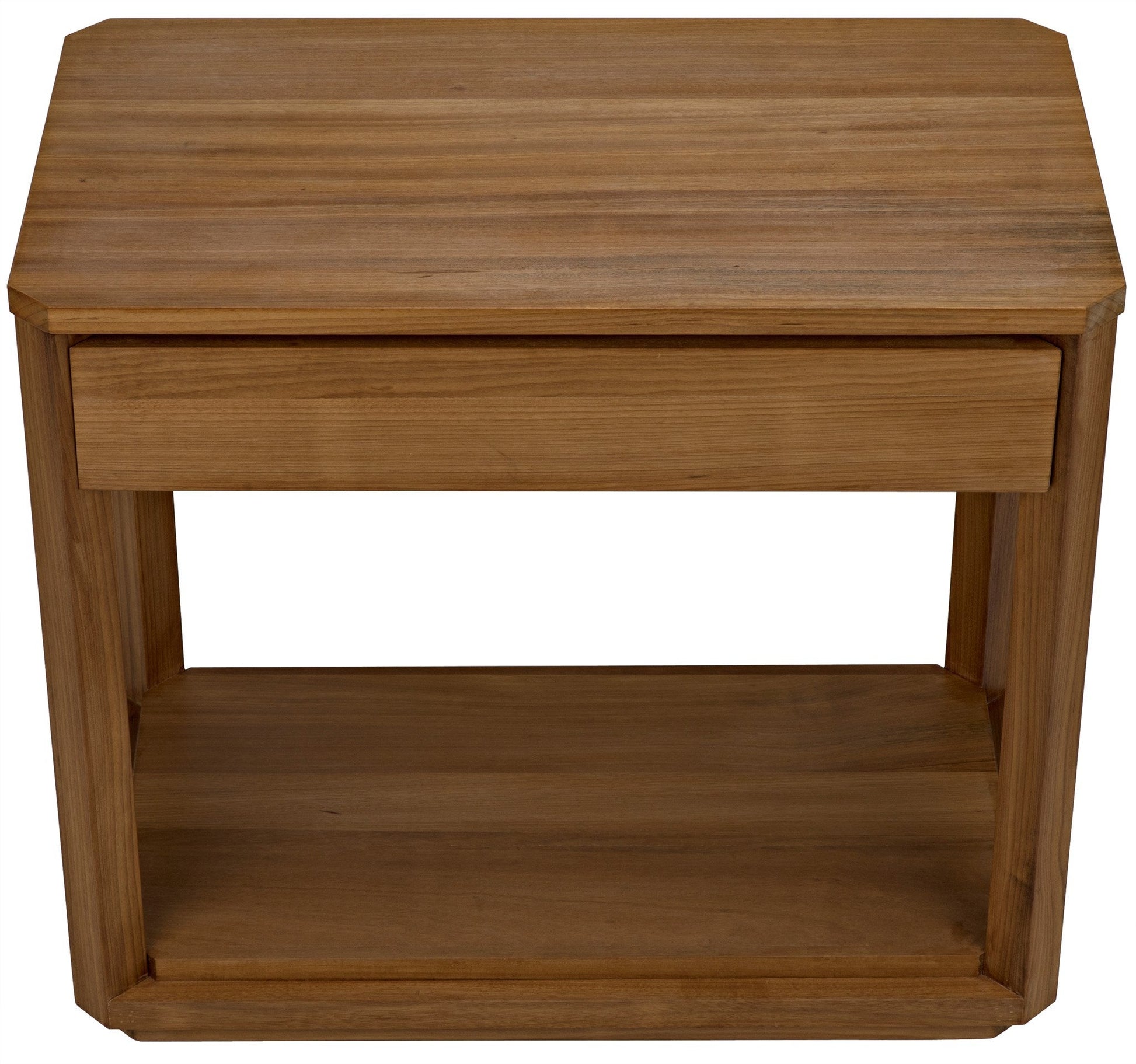 SL11 Teak Wood Rectangle Side Table-Side Tables-Noir-Sideboards and Things