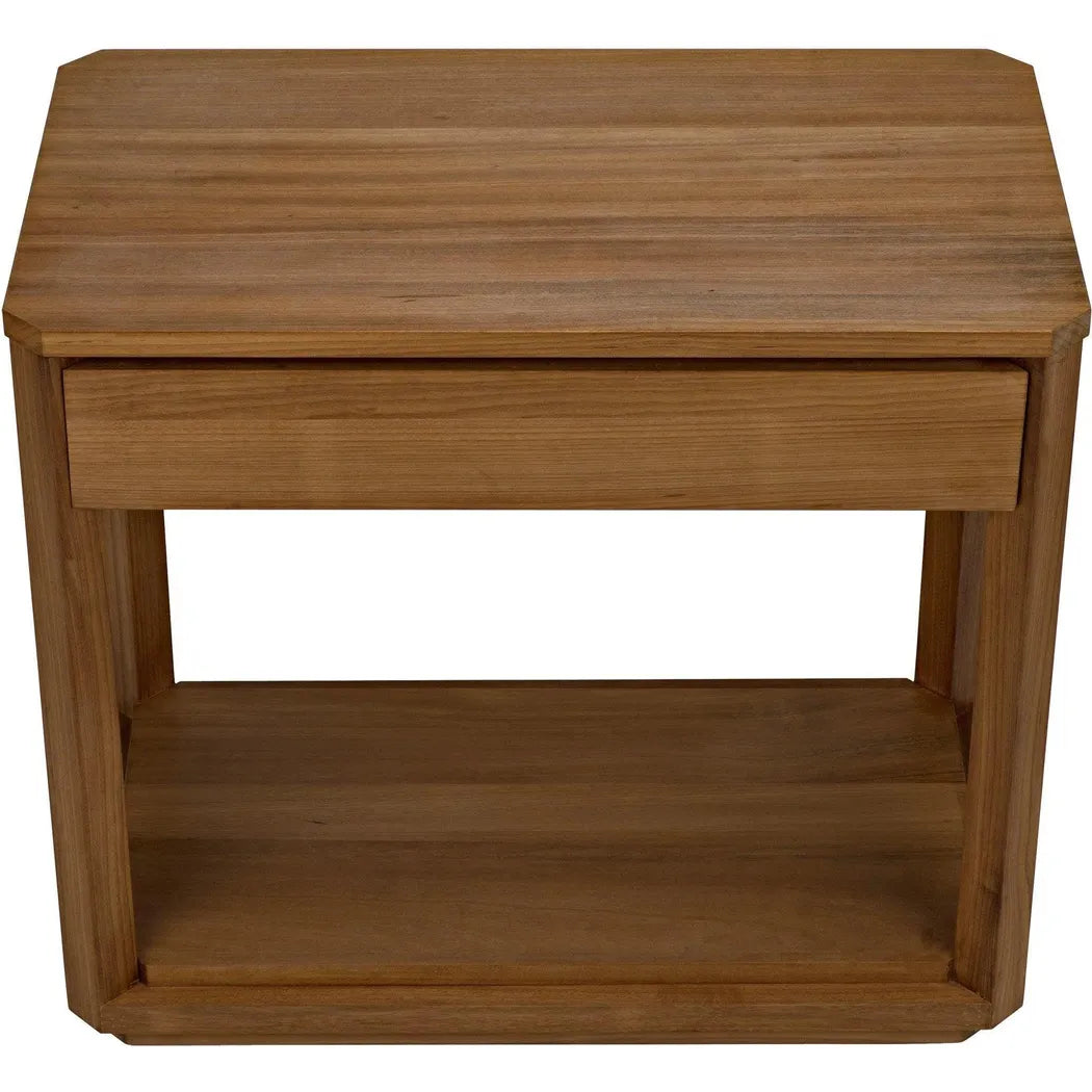 Noir SL11 Teak Wood Rectangle Side Table