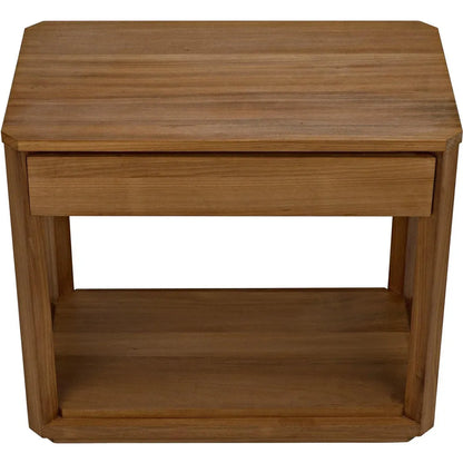 Noir SL11 Teak Wood Rectangle Side Table