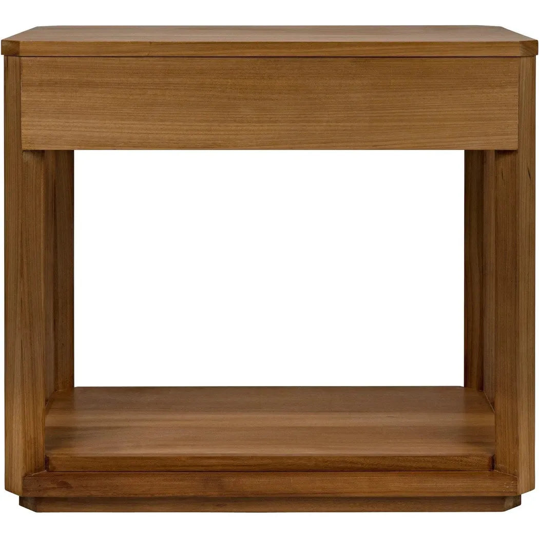 Noir SL11 Teak Wood Rectangle Side Table