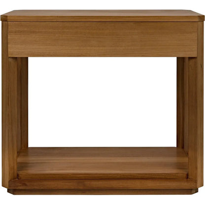 Noir SL11 Teak Wood Rectangle Side Table